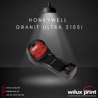 Honeywell Granit Ultra 2105i Ladestation – Draufsicht mit Ladekontakten und 3300mAh Li-Ion Akkufach. Nachfolger Granit XP 1991iXR