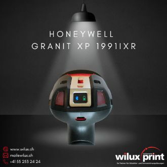 Honeywell Granit XP 1991iXR (End of Life) – Bluetooth-Symbol auf der Rückseite. Wireless-Scanner ersetzt durch Honeywell Granit Ultra 2105i