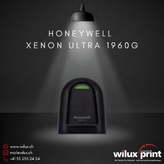 Ansicht von oben: Honeywell Xenon Ultra 1960g – Nachfolger des Xenon XP 1950g (End of Life). Präzise Barcode-Erfassung und robustes Design für Einzelhandel und Industrie.