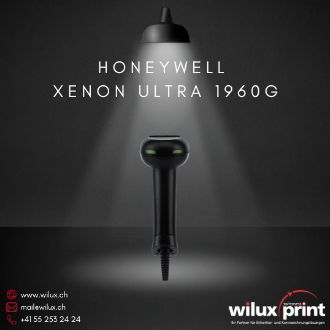 Rückansicht des Honeywell Xenon Ultra 1960g – Nachfolger des Xenon XP 1950g (End of Life). Ergonomisches Design für komfortable Handhabung in Einzelhandel und Leichtindustrie.